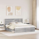  Okvir za krevet s uzglavljem Siva Sonoma 180 x 200 cm | shoptok.hr