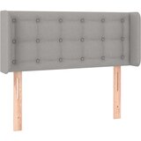 Maison Chic vzglavna omarica - nočna omarica - posteljna omarica z ušesi svetlo sivo 103x16x78/88 cm blago, (21710467) | Shoptok.si