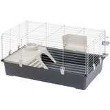 Ferplast kavez za male životinje Rabbit 100 - sivi: oko D 97 x Š 60 x V 45,5 cm | Shoptok.si