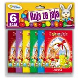  Boja za uskršnja jaja 6/1 žuta, crvena, bordo, ljubičasta plava i zelena Cene