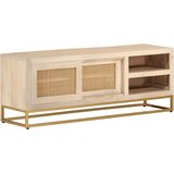 TV ormarić 110 x 30 x 40 cm od masivnog drva manga i željeza | shoptok.hr