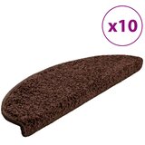  Prostirke za stepenice 10 kom 65x21x4 cm Smeđe poluokrugle velike | shoptok.hr