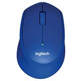 Logitech M330 Silent PLUS brezžična optična modra miška | Shoptok.si