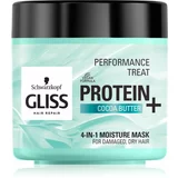 Schwarzkopf Gliss Protein+ vlažilna maska s kakavovim maslom 400 ml