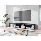 P & B nizka omarica lowa, črna, vzorec ribje kosti, led | Shoptok.si