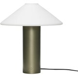 Hübsch Tamno zelena stolna lampa sa staklenim sjenilom (visina 40 cm) Orbit – Cijene