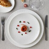 Tognana Plitev krožnik Jasmin Coupe 28 cm / bel / porcelan, (5000199199) | Shoptok.si