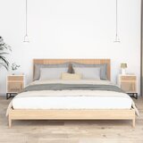 vidaXL Nočna omarica 2 kosa bela 40x30x55,5cm inženirski les in železo | Shoptok.si