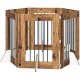  Vrata za pse s postoljem 6 pcs Staro drvo 60 x 80 cm | shoptok.hr