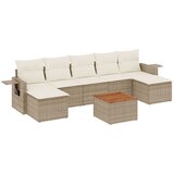  8-dijelni set vrtnih sofa od poliratana s jastucima bež 62 x 62 x 69 cm | Shoptok.si