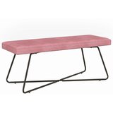  Klupa Ružičasta 110 x 40 x 45 cm Baršun | shoptok.hr
