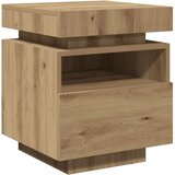  Noćni ormarići s LED svjetlima 2 kom Artisan hrast 40x39x48,5cm | shoptok.hr