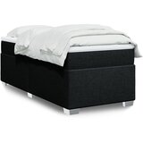 Maison Chic Box spring postelja - Vzmetna postelja z vzmetnico črn 90x190 cm blago SL22846, (21880280) | Shoptok.si