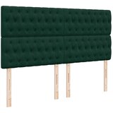  Krevet s oprugama i madracem tamnozeleni 200x200 cm baršunasti | shoptok.hr