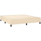  Krevet box spring s madracem LED krem 160x200 cm od tkanine | shoptok.hr