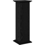 vidaXL Stojalo za prikaz s shranjevanjem Črn hrast 31x30x90 cm Inženirski les | Shoptok.si