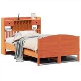  Krevet s regalom za knjige bez madraca 135 x 190 cm od borovine | shoptok.hr