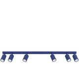 Sollux Lighting Stropna svetilka KARBON 6L ultramarin, (5000352199) | Shoptok.si