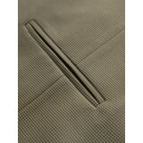 Ombre Fitted men's structured knit vest with lapels - olive | Shoptok.si