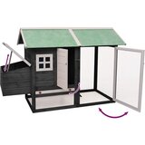  Kavez za kokoši sivi 170x81x110 cm masivna borovina i jelovina | Eponuda.com