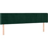  Uzglavlje s ušima tamnozeleno 163x16x78/88 cm baršunasto | shoptok.hr