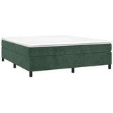  Box spring posteljni okvir temno zelen 200x200 cm žamet, (20684197) | Shoptok.si