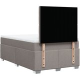  Krevet s oprugama i madracem smeđesivi 120 x 190 cm od tkanine | shoptok.hr
