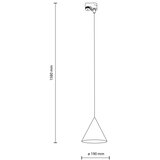  Luster na sajli za šinski sistem CONO 1xE27/15W/230V crna/siva | Eponuda.com