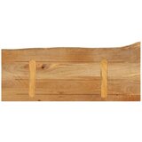 Stolna Mizna plošča z naravnim robom 80x20x3,8 cm trden mangov les, (21410956) | Shoptok.si