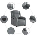  Naslonjač na podizanje od umjetne kože siva | shoptok.hr