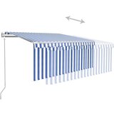  Automatska tenda na uvlačenje s roletom 3 x 2 5 m plavo-bijela | shoptok.hr