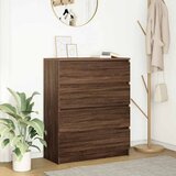 vidaXL Komoda rjav hrast 80x35x99 cm inženirski les Cene