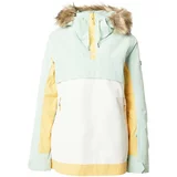Roxy Športna jakna 'SHELTER' svetlo rjava / pastelno zelena / pastelno oranžna / bela