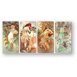Reprodukcije four season - alfons mucha (umetnicke slike)