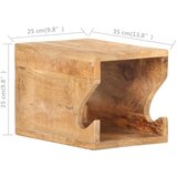  Zidni stalak za bicikl 35 x 25 x 25 cm masivno grubo drvo manga | Eponuda.com