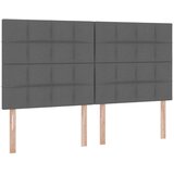  LED krevet za pohranu s madracem Tamnosiva 200 x 200 cm Tkanina | shoptok.hr
