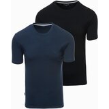 Ombre Set of men's t-shirts with round neckline