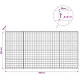 Gabion s žicom debljine 3,5 mm i mrežom 10x10 cm 400x30x200 cm | shoptok.hr