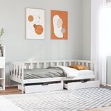 vidaXL Dnevni krevet s ladicama bez madraca 90x200 cm masivno drvo Cijene