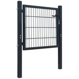vidaXL Ograjna vrata jeklena antracitna 105x150 cm | Shoptok.si