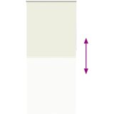 Rolo zavjesa za zamračivanje 84,4 x 230 cm Širina tkanine 80 cm prljavo bijela | shoptok.hr