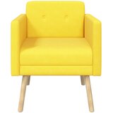  Ukrasna fotelja Svijetlo žuta Tkanina od samta | shoptok.hr