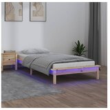  Okvir kreveta 75 x 190 cm za jednu osobu od masivnog drva | shoptok.hr