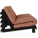 Karup Design Opečnato oranžna raztegljiva sedežna garnitura 160 cm Roots Black Night – | Shoptok.si