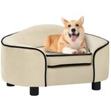 vidaXL Sofa za pse krem 67 x 47 x 36 cm plišana Cijene