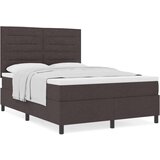  Okvir postelje z vzmetnico Temno rjava Tkanina 160 x 200 cm, (22067040) | Shoptok.si