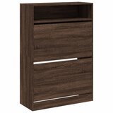 Maison Chic Omarice za obutev - Kopa za čevlje z 2 predaloma rjavi hrast 80x34x116 cm, (21777374) Cene