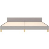  Za krevet s uzglavljem svjetlosivi 200x200 cm od tkanine | shoptok.hr