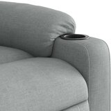 vidaXL Masažna fotelja za odmor, svijetlo siva tkanina | shoptok.hr