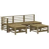 Maison Chic Seti vrtnega pohištva - Vrtna garnitura - Vrtni pohištvo set 5-delna impregnirana trdna borovina, (21819363) | Shoptok.si